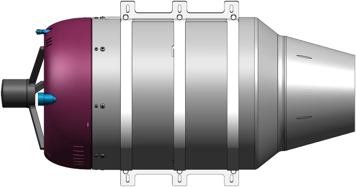 Турбореактивный двигатель PTE-1600A2
